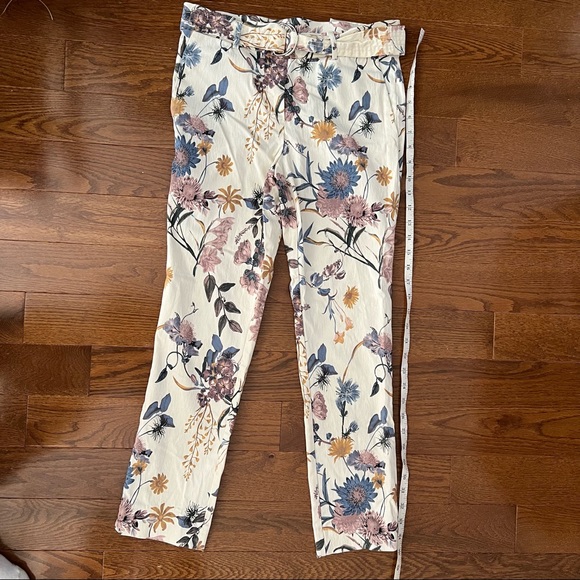 Rayon Blend Stretchy flowery pants (XS) - Picture 3 of 6